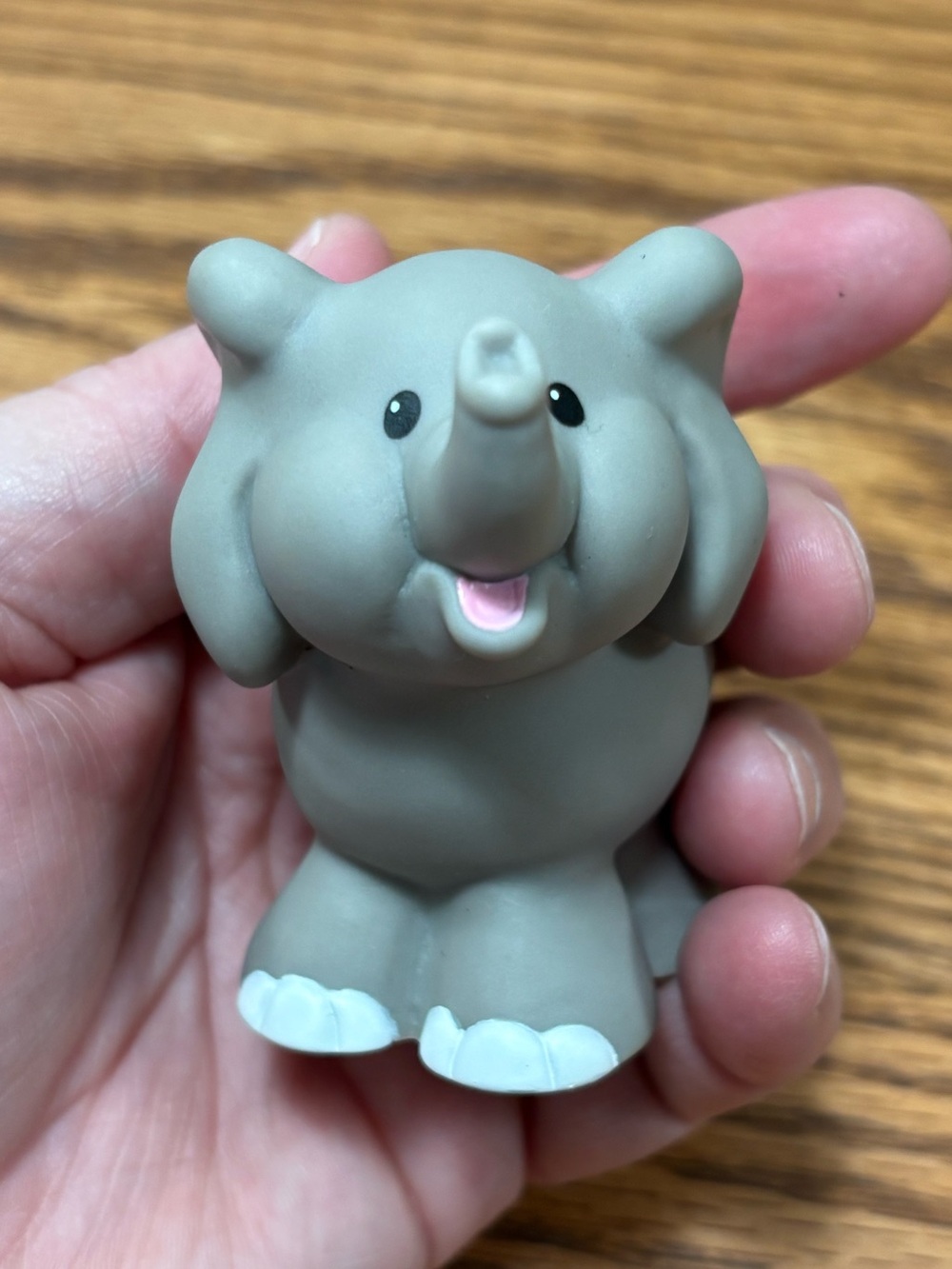 Vintage Fisher Price Little People Gray Elephant Zoo Figure Toy 1997 Mattel